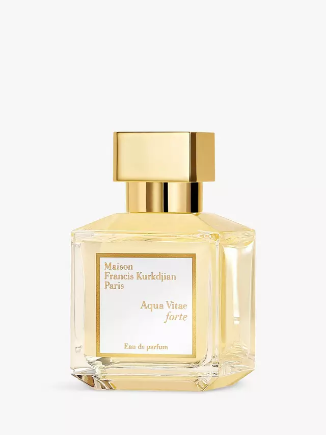 Frasco de Aqua Vitae Forte, da Maison Francis Kurkdjian