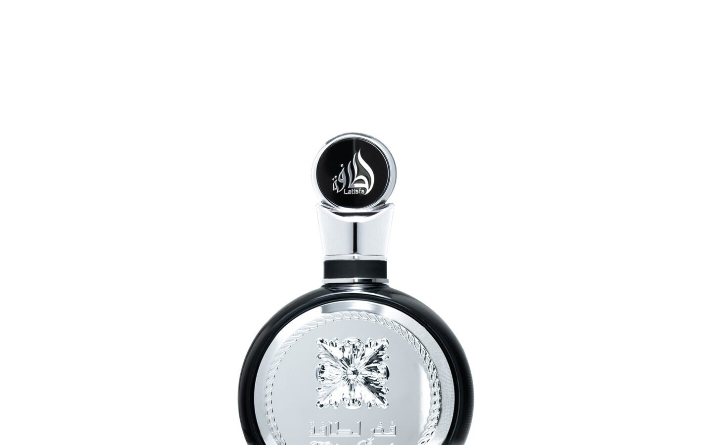 Frasco do perfume Fakhar Black, oficialmente Fakhar Lattafa Men