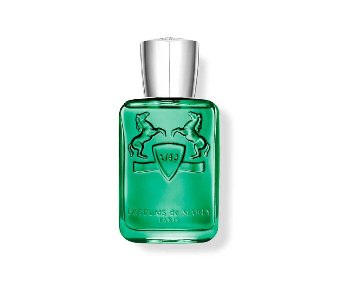 Frasco de Greenley da Parfums de Marly