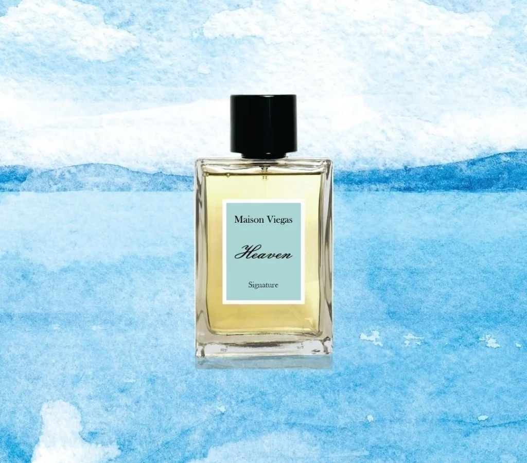 Frasco do perfume Heaven da Maison Viegas