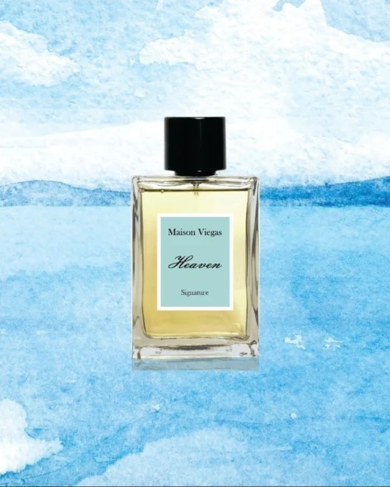 Frasco do perfume Heaven da Maison Viegas