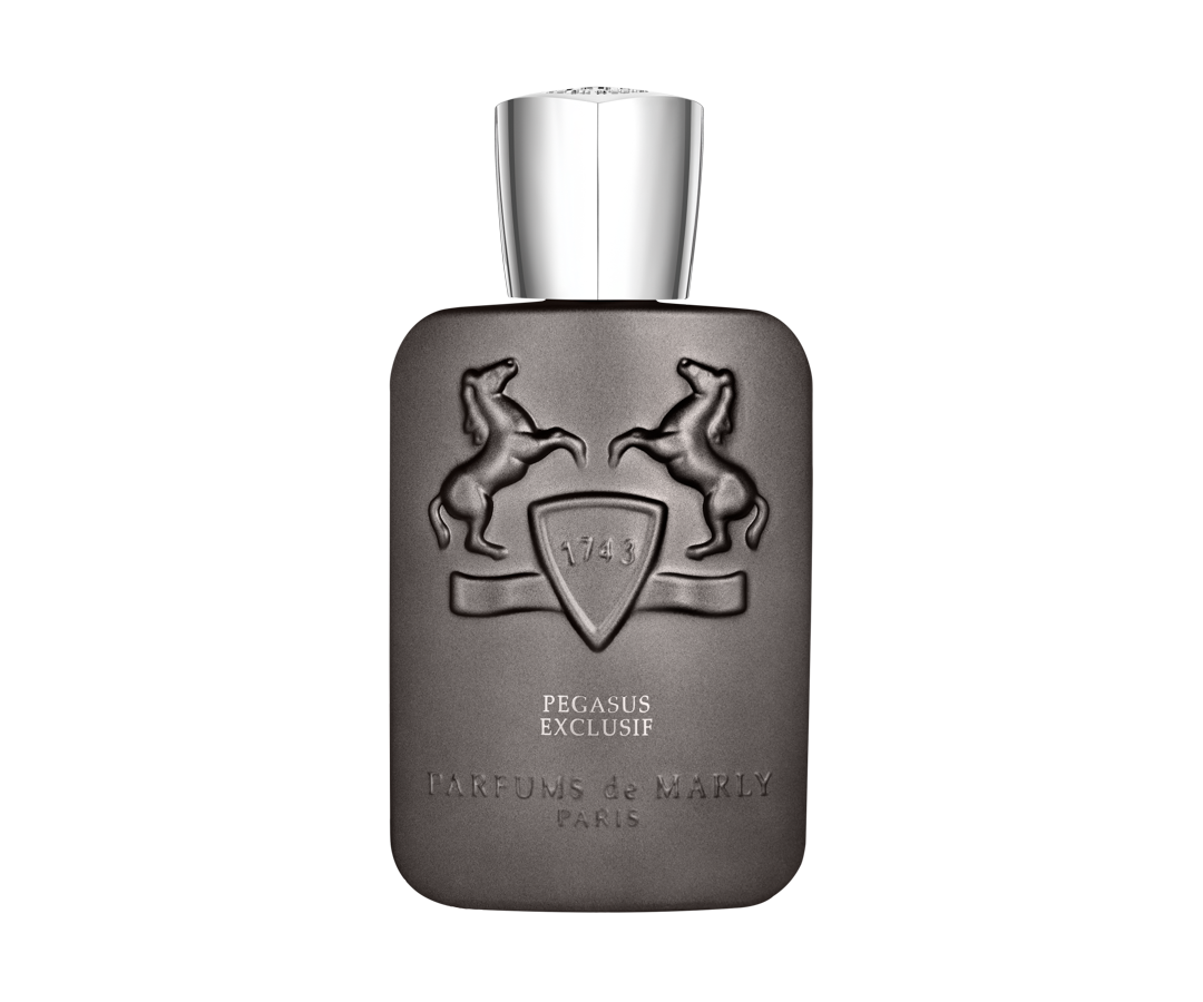 Frasco de Pegasus Exclusif da Parfums de Marly